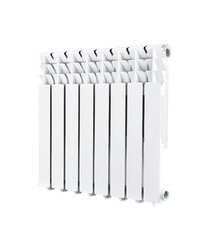 Изображение товара Радиатор алюминиевый 500 мм 8 секций 1" боковое подключение белый