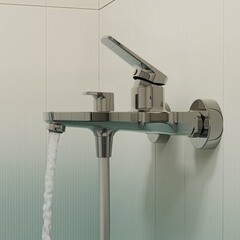 Смеситель для ванны Iddis Ever хром однорычажный с коротким изливом без лейки (EVESB00i02WA) - фото 5