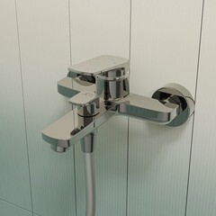 Смеситель для ванны Iddis Ever хром однорычажный с коротким изливом без лейки (EVESB00i02WA) - фото 4