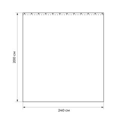 Штора для ванны Fora Жаккард 2000х2400 мм полиэстер белая (003-W) - фото 2