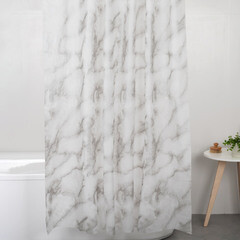 Штора для ванны Fora Mirra 2000х1800 мм PEVA серебристая (FOR-PV07) - фото 4