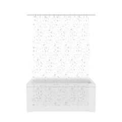 Штора для ванны Fora Granit 2000х1800 мм PEVA серебристая (FOR-PV05) - фото 2