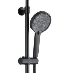Душевой комплект Corsa Deco CX с верхним душем с лейкой черный (SSCX230SB) - фото 4