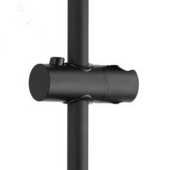 Штанга для душа Corsa Deco AX 700 мм без мыльницы нержавеющая сталь черный (SRAX700SB) - фото 3