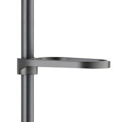 Штанга для душа Corsa Deco CX 700 мм с мыльницей нержавеющая сталь графит (SRCX700SMG) - фото 3