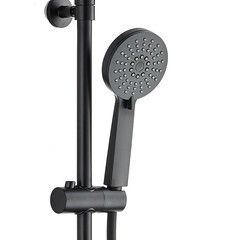Душевой комплект Corsa Deco NX с верхним душем с лейкой черный (SSNX300SB) - фото 4