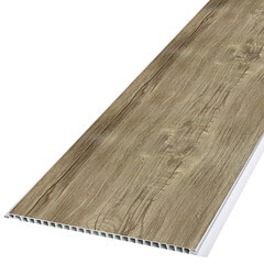 Панель ПВХ 250х2700х8 мм Кронапласт бесшовная ламинированная дуб пепельный 0,675 кв.м - фото 2