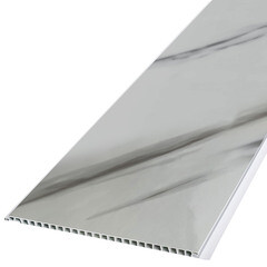 Панель ПВХ 250х2700х8 мм Кронапласт бесшовная ламинированная мрамор дакота 0,675 кв.м - фото 2