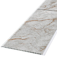 Панель ПВХ 250х2700х8 мм Кронапласт бесшовная цифровая печать марвин серый дуо 2,7 кв.м (4 шт.) - фото 2