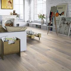 Паркетная доска Tarkett Tango Classic дуб светлый 1,182 кв.м 14 мм однополосная с фаской брашированная - фото 7