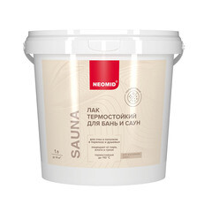 Лак акриловый Neomid Sauna бесцветный 1 л полуматовый - фото 7