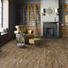 Изображение товара Паркетная доска Tarkett Salsa дуб винтаж 2,658 кв.м 14 мм трехполосная брашированная