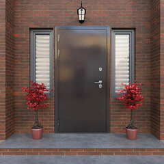 Дверь входная с терморазрывом Дверной континент Термаль Люкс левая антик медь - белый 960х2050 мм - фото 4