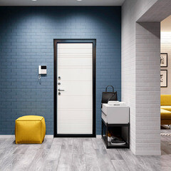 Дверь входная с терморазрывом Дверной континент Термаль Люкс левая антик медь - белый 960х2050 мм - фото 2