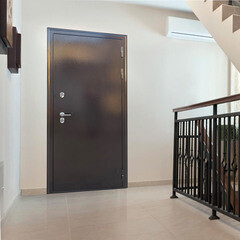 Дверь входная с терморазрывом Дверной континент Термаль Люкс правая антик медь - белый 860х2050 мм - фото 4