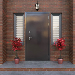 Дверь входная с терморазрывом Дверной континент Термаль Люкс правая антик медь - белый 860х2050 мм - фото 3