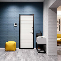 Дверь входная с терморазрывом Дверной континент Термаль Люкс правая антик медь - белый 860х2050 мм - фото 2