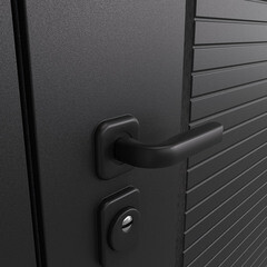 Дверь входная Torex Талса Скай правая крема - черная шагрень с зеркалом 950х2050 мм - фото 12