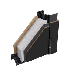 Дверь входная Torex Талса Скай правая крема - черная шагрень с зеркалом 950х2050 мм - фото 3