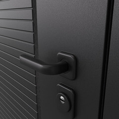 Дверь входная Torex Талса Скай левая крема - черная шагрень с зеркалом 950х2050 мм - фото 12