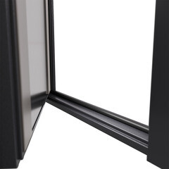 Дверь входная Torex Талса Скай левая крема - черная шагрень с зеркалом 950х2050 мм - фото 7