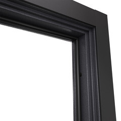 Дверь входная Torex Талса Скай левая крема - черная шагрень с зеркалом 950х2050 мм - фото 4