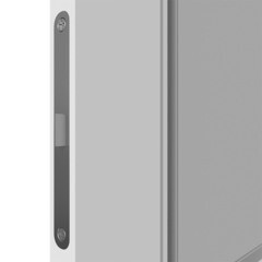 Дверь межкомнатная Норра 2 800х2000 мм эмаль белая со стеклом с замком и петлями - фото 3