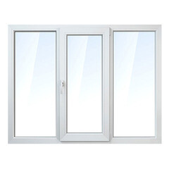 Пластиковое окно VEKA WHS 60 1440х1920 мм 3 створки левая глухая центр поворотно-откидная правая глуха однокамерное - фото 2