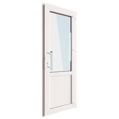 Металлопластиковая дверь VEKA 2050х700 мм алюминиевый порог белая правая стеклопакет - фото 3