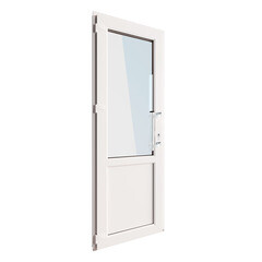 Металлопластиковая дверь VEKA 2050х900 мм алюминиевый порог белая левая стеклопакет - фото 3