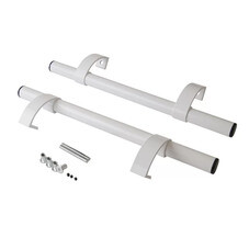 Ручка для металлопластиковой двери белая двусторонняя