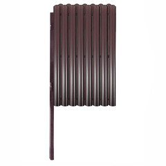 Изображение товара Калитка распашная с двухсторонним штакетником в два ряда 1х1,5 м коричневая RAL 8017