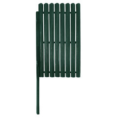 Изображение товара Калитка распашная с двухсторонним штакетником 1х1,5 м зеленая RAL 6005