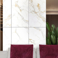 Керамогранит Buono Ceramica Marble белый полированный 1200х600х8,5 мм (2 шт.=1,44 кв.м) - фото 11