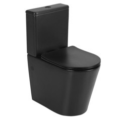 Изображение товара Унитаз-компакт Corsa Deco NX Tornado безободковый с универсальным выпуском с сиденьем дюропласт микролифт черный (TPNX600STB)