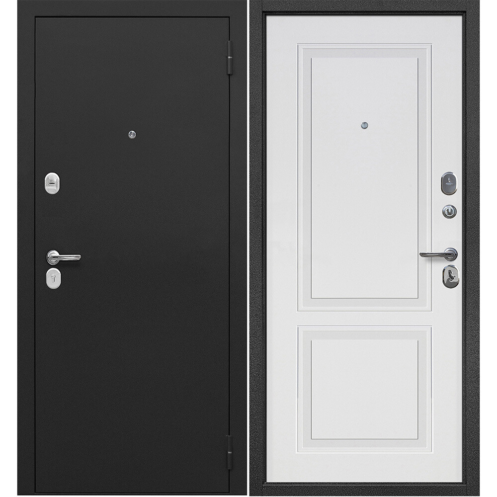 Изображение товара Входная стальная дверь Ferroni Классика правая букле черный 860х2050 мм