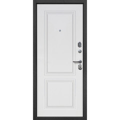 Дверь входная Ferroni Классика правая букле черный - эмалит белый 860х2050 мм - фото 4