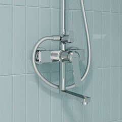 Душевая система Iddis Parker с верхним душем с лейкой с изливом хром (PARSB3Fi06) - фото 10