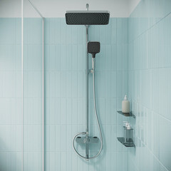 Душевая система Iddis Parker с верхним душем с лейкой с изливом хром (PARSB3Fi06) - фото 3