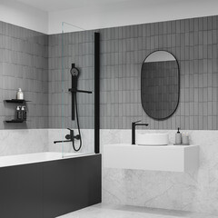 Смеситель для раковины высокий Iddis Parker однорычажный черный (PARBL01i01) - фото 3