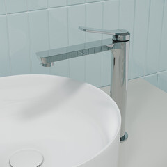 Смеситель для раковины высокий Iddis Parker однорычажный хром (PARSB01i01) - фото 4