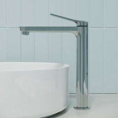 Смеситель для раковины высокий Iddis Parker однорычажный хром (PARSB01i01) - фото 2