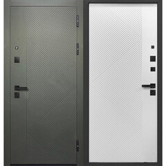 Дверь входная Ferroni Smart 1 правая сатин зеленый - эмалит белый 860х2050 мм с электронным замком - фото 12