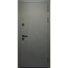 Дверь входная Ferroni Smart 1 правая сатин зеленый - эмалит белый 860х2050 мм с электронным замком - фото 11