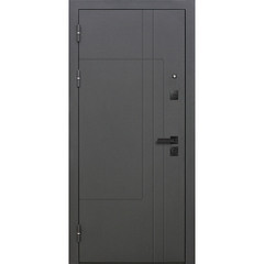 Дверь входная Ferroni Smart 4 левая муар графит серый - эмалит белый 960х2050 мм с электронным замком - фото 9