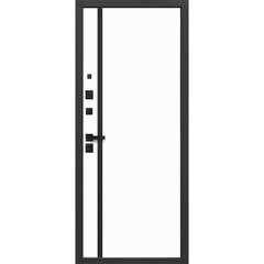 Дверь входная Ferroni Smart 4 левая муар графит серый - эмалит белый 960х2050 мм с электронным замком - фото 8