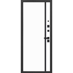 Дверь входная Ferroni Smart 4 правая муар графит серый - эмалит белый 860х2050 мм с электронным замком - фото 8