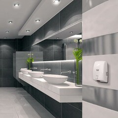 Сушилка для рук Puff 8815 высокоскоростная 1000 Вт белая (1401.375) - фото 3