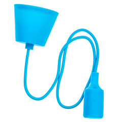 Изображение товара Патрон для лампы E27 Rev ПВХ 40 Вт IP20 с подвесом синий (24646 6)