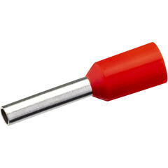 Изображение товара Наконечник штыревой втулочный изолированный Duwi Е1008 8 мм х 1 кв.мм (25 шт.)